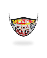ADULT BEWARE OF THE DOG FORM-FITTING FACE MASK