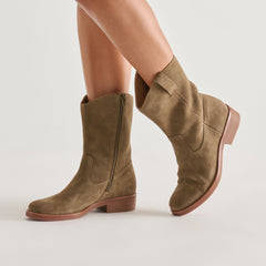 HALINE H2O BOOTS OLIVE SUEDE