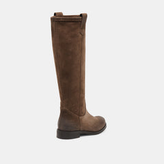 RAMZY BOOTS CHOCOLATE SUEDE