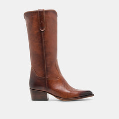VIGLA BOOTS CHESTNUT LEATHER