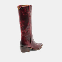 VIGLA BOOTS GARNET LEATHER