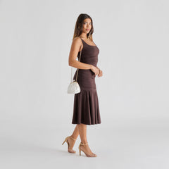SERLO MESH HEELS CAFE MESH