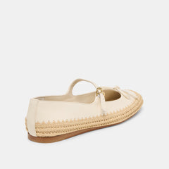 BETONY BALLET FLATS OFF WHITE LEATHER
