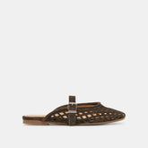 MIRIAN FLATS DK BROWN SUEDE
