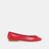 RITLA WIDE BALLET FLATS CHERRY LEATHER