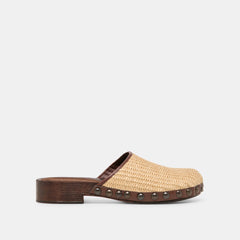 ALANIS FLATS LT NATURAL RAFFIA
