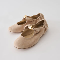 CORNEL FLATS CAMEL SUEDE