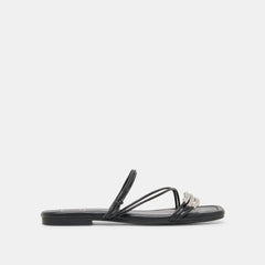 LYNDEE BEAD SANDALS BLACK STELLA