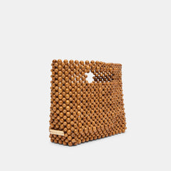 LINZY HANDBAG NATURAL WOOD