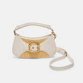 NUALA RAFFIA HANDBAG WHITE STELLA