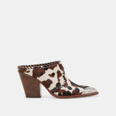 JOLYN HEELS COCOA TAURUS CALF HAIR