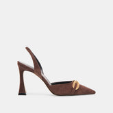 MALIK HEELS MAHOGANY NUBUCK