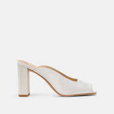 SABELA HEELS OFF WHITE SATIN