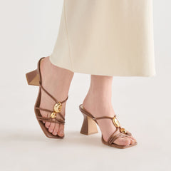 ALAYNA HEELS COGNAC LEATHER