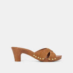 AVERIE HEELS BROWN NUBUCK