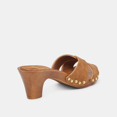 AVERIE HEELS BROWN NUBUCK