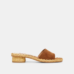 DIXI WIDE SANDALS BROWN SUEDE