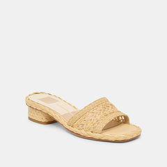 DIXI SANDALS LT NATURAL CROSS HATCH RAFFIA