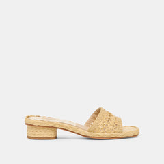 DIXI SANDALS LT NATURAL CROSS HATCH RAFFIA