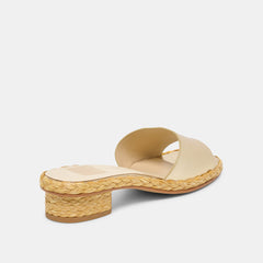 DIXI WIDE SANDALS PLATINUM LEATHER