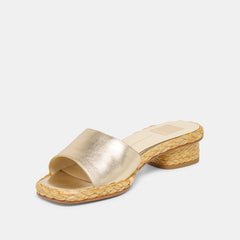 DIXI WIDE SANDALS PLATINUM LEATHER