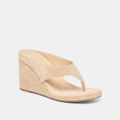 HINNA WEDGES CAMEL SUEDE