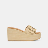 JILIAN WEDGES LT NATURAL RAFFIA - re:vita