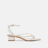 KARLOS WIDE SANDALS TRUE WHITE LEATHER