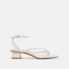 KARLOS WIDE SANDALS TRUE WHITE LEATHER