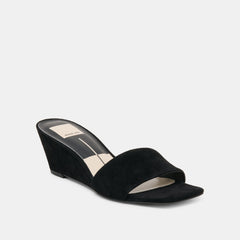 QAILY WEDGES ONYX SUEDE