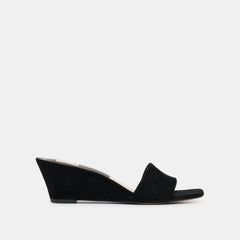 QAILY WEDGES ONYX SUEDE