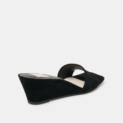 QAILY WEDGES ONYX SUEDE