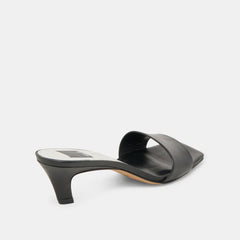 REXA HEELS BLACK LEATHER