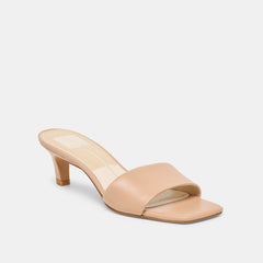 REXA HEELS LIGHT TAN LEATHER