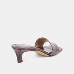 REXA HEELS TORTOISE PATENT LEATHER