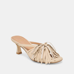 ROSALY HEELS SAND LEATHER
