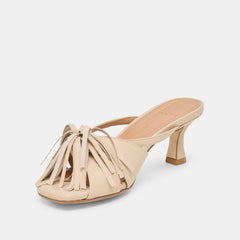 ROSALY HEELS SAND LEATHER