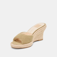 VAYA WEDGES KHAKI LINEN