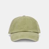 DISTRESSED BASEBALL CAP OLIVE