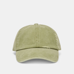 DISTRESSED BASEBALL CAP OLIVE