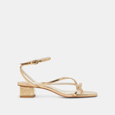 KARLOS WIDE SANDALS GOLD METALLIC STELLA