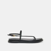 DOM SANDALS BLACK LEATHER