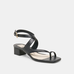 KAMEO HEELS BLACK LEATHER