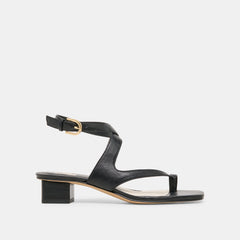 KAMEO HEELS BLACK LEATHER