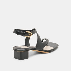 KAMEO HEELS BLACK LEATHER
