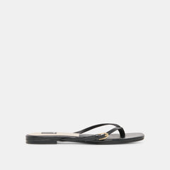 MALTA SANDALS BLACK LEATHER