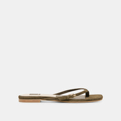 MALTA SANDALS DK OLIVE SUEDE
