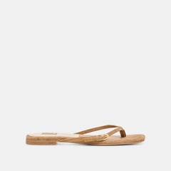 MALTA SANDALS LT BROWN SUEDE