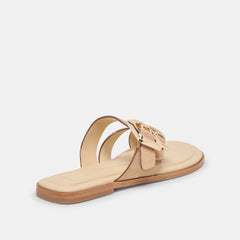 SHORE SANDALS CAMEL SUEDE