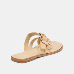 SHORE SANDALS SAND RAFFIA